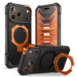 Dėklas Supcase UB Grip Mag MagSafe Aramid telefonams iPhone 18 Pro Max / 17 Pro Max - juodas ir oranžinis