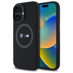 BMW M silikoninis MagSafe dėklas iPhone 16 &ndash; juodas