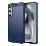 Carbon Case silikoninis dėklas Samsung Galaxy S24 FE &ndash; mėlynas