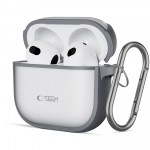 Tech-Protect Magmat dėklas AirPods 4 &ndash; pilkas su kabliuku