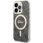 Guess 4G MagSafe dėklas iPhone 14 Pro &ndash; juodas