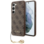 Guess 4G Charms dėklas Samsung Galaxy A35 &ndash; rudas