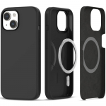 Tech-Protect MagSafe silikoninis dėklas iPhone 15 &ndash; juodas