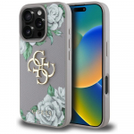 Guess Grained Roses 4G dėklas iPhone 16 Pro Max &ndash; violetinis
