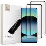 Tech‑Protect Glass Fit+ stiklas Redmi Note 14 &ndash; juodas, 2 vnt.