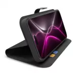 SBS Wallet Smart dėklas iPhone 18 Pro Max su piniginės funkcija ir stovu - juoda