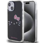 Hello Kitty dėklas iPhone 15 &ndash; juodas (IML)