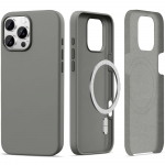 Tech-Protect silikoninis MagSafe dėklas iPhone 16 Pro Max &ndash; pilkas
