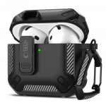 Tech-Protect Carbonox dėklas AirPods 4 &ndash; juodas