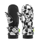 Qunature Panda Heat Transfer vaikų žieminės pir&scaron;tinės dydis S - juoda/balta
