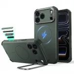 Dėklas ESR Cyber Tough Kickstand MagSafe iPhone 17 Pro / 18 Pro, žalias