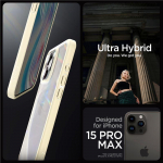 Spigen Crystal Hybrid dėklas iPhone 15 Pro Max &ndash; skaidrus smėlio (beige)