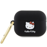 Hello Kitty silikoninis dėklas AirPods Pro 2 &ndash; juodas
