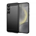 TPU dėklas Samsung Galaxy S25+ &ndash; juodas, Carbon Case
