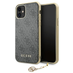 Guess 4G Charms dėklas iPhone 11 / XR &ndash; pilkas