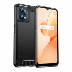 Realme C31 karboninis TPU dėklas Carbon Case &ndash; juodas