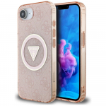 Guess MagSafe dėklas iPhone 16e &ndash; rožinis