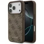 Guess 4G Classic dėklas skirtas iPhone 17 Pro / 18 Pro - ruda spalva