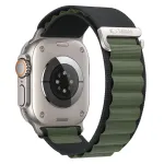 Dirželis Tech-Protect Nylon Pro Apple Watch 8 / 9 / 10 / 11 / 12 / SE / Ultra (44 / 45 / 46 / 49 mm), juodas / žalias