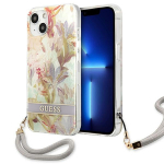Guess dėklas iPhone 13 mini &ndash; violetinis su rai&scaron;teliu