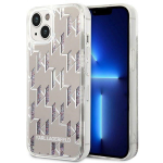 Karl Lagerfeld Liquid Glitter dėklas iPhone 14 Plus &ndash; sidabrinis