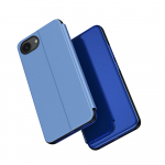 Clear View dėklas iPhone 16e su atverčiamu dangteliu &ndash; mėlynas