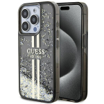 Guess dėklas iPhone 15 Pro &ndash; juodas, Liquid Glitter