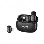 BOYA mini 2-01 bevieliai mikrofonai 2.4GHz USB-C - juodas