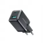 Joyroom JR-TG8 GaN 45W USB-C + USB-A sienininis įkroviklis - Juodas