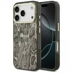 Guess Python Pattern MagSafe dėklas iPhone 17 Pro &ndash; rudas
