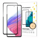 Grūdintas stiklas Samsung Galaxy A54 5G &ndash; juodas rėmelis