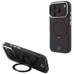 Dėklas Mercedes Ring Stand Iconic Logo MagSafe skirtas iPhone 18 Pro / 17 Pro - bordo
