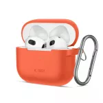 Tech-Protect silikoninis dėklas AirPods 3 &ndash; oranžinis