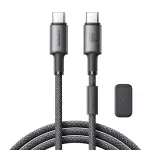 Joyroom S-A50 Unlimited Series 60W USB-C - USB-C laidas su magnetiniu organizatoriumi 1.2m - pilkas