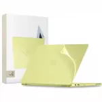 Tech-Protect Softshell dėklas MacBook Neo 13 2026 - matinis geltonas