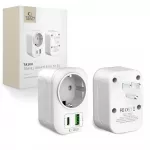 Tech-Protect TA100 US adapteris - baltas