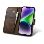 iCarer odinis Anti‑RFID dėklas iPhone 14 Plus &ndash; rudas