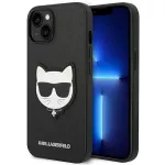 Karl Lagerfeld saffiano dėklas iPhone 14 Plus &ndash; juodas