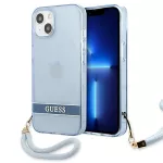 Guess skaidrus dėklas iPhone 13 mini &ndash; mėlynas