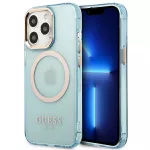 Guess MagSafe dėklas iPhone 13 / 13 Pro &ndash; mėlynas