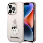 Karl Lagerfeld Choupette dėklas iPhone 14 Pro &ndash; rožinis