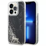 Guess Liquid Glitter Marble dėklas iPhone 14 Pro &ndash; juodas