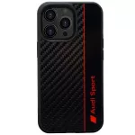 Audi Carbon Fiber Stripe dėklas iPhone 13 Pro Max &ndash; juodas