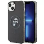 Karl Lagerfeld MagSafe dėklas iPhone 15/14 Plus &ndash; juodas