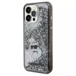 Karl Lagerfeld Liquid Glitter Choupette dėklas iPhone 13 Pro Max &ndash; skaidrus