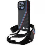 BMW M Edition Carbon Tricolor dėklas iPhone 15 Pro &ndash; juodas