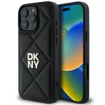 DKNY Quilted Stack Logo dėklas iPhone 16 Pro &ndash; juodas