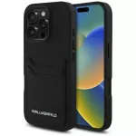 Karl Lagerfeld dėklas iPhone 16 Pro &ndash; juodas