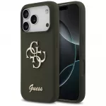 Guess silikoninis dėklas iPhone 17 Pro &ndash; chaki