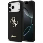 Guess silikoninis dėklas iPhone 17 Pro Max &ndash; juodas